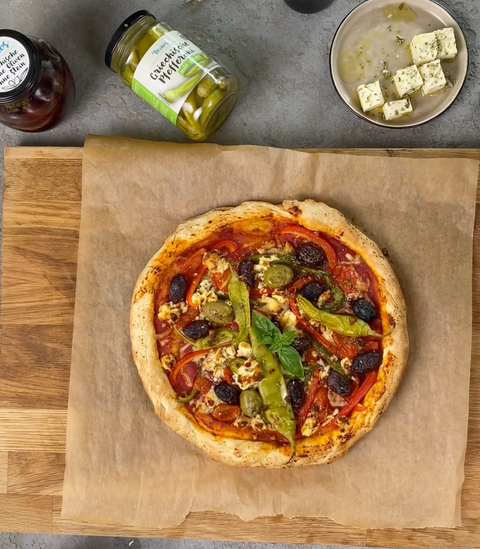 Griechische Pizza