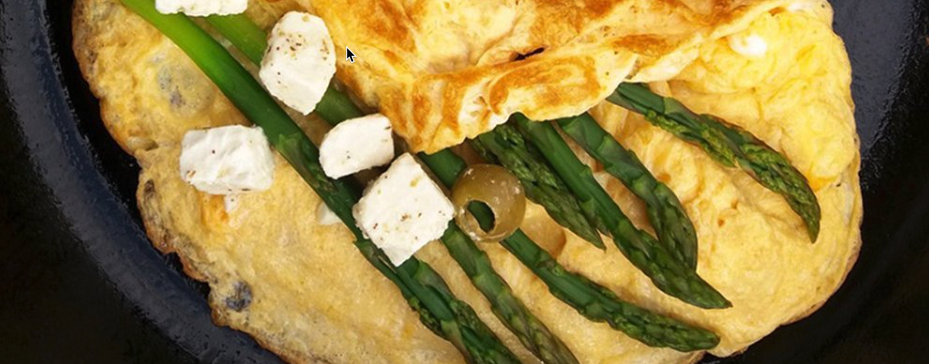 Spargel Feta Omelette