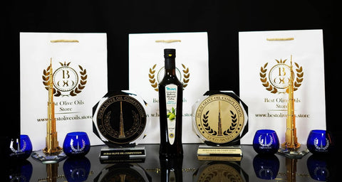 Minos Bio-Olivenöl und Auszeichnungen – Qualitätszertifikate und Preise für das beste Olivenöl aus Kreta, ausgezeichnet für hervorragenden Geschmack und Nachhaltigkeit.