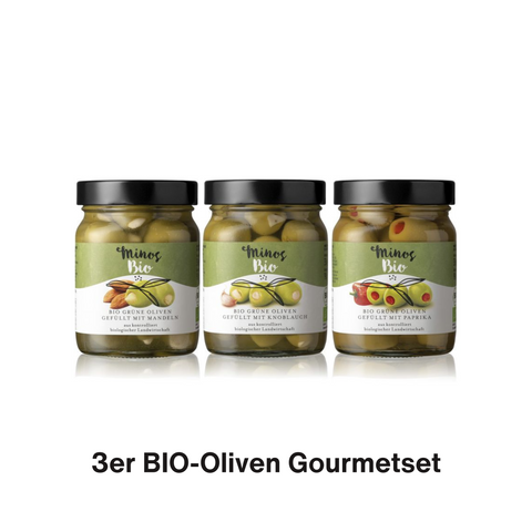Minos 3er BIO-Oliven Gourmetset