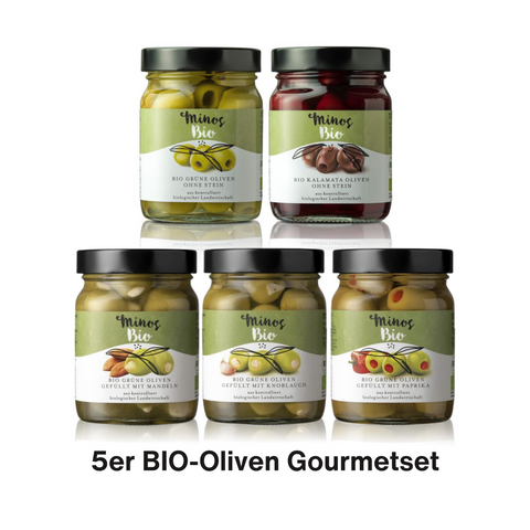 Minos 5er BIO-Oliven Gourmetset