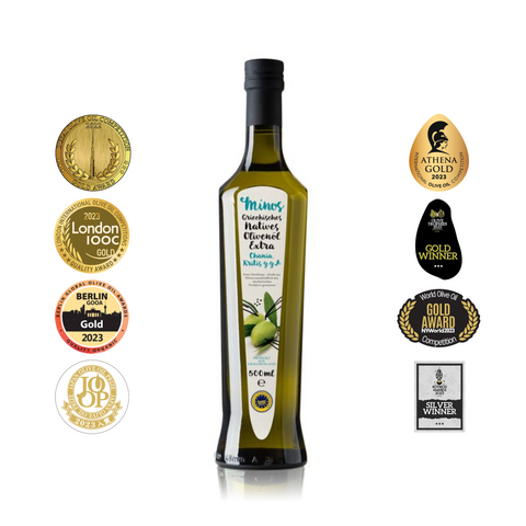 Flasche Minos natives Olivenöl, 500ml