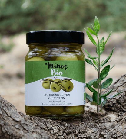 ORGANIC Green olives without stone 370ml
